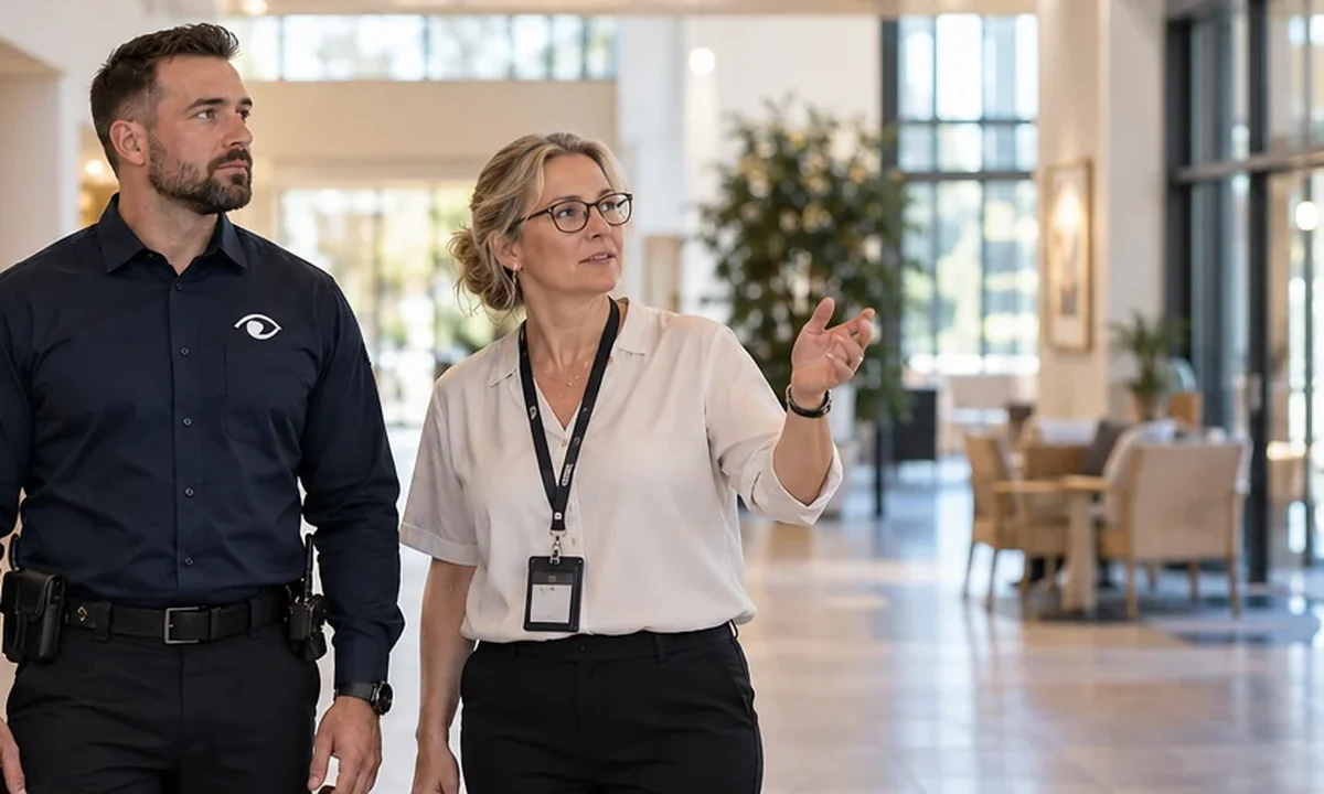 Tryghedsvagt på institution